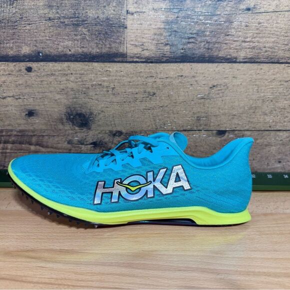New- Hoka Teal and Lime Athletic Sneakers main image 7